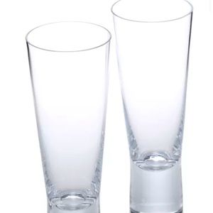 Set of 2 Iittala crystal flutes